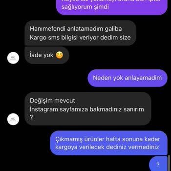 By Merve Kaya Instagram Hesabından Alışveriş Sorunu