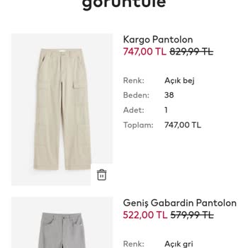 H&M Sipariş Onayı Olmadan Rm1 Hata Koduyla Para Kesintisi Yapılması