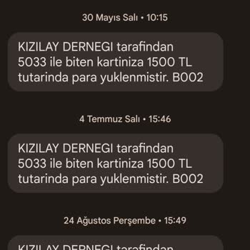 Türk Kızılay Esen Kart Sorunu!