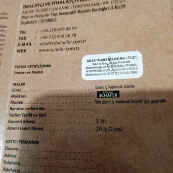 Schafer Bir Sürü Para Verip Garantili Aldığımız Tencere 1.5 Yılda Soyuldu