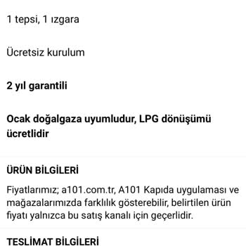 A101 Goodwest Ankastre Teslimat Gecikmesi