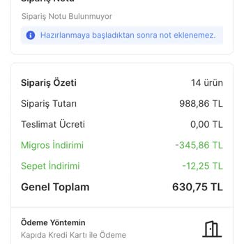 Migros Fazla Ödeme Alma Ve Kırık Eksik Ürün