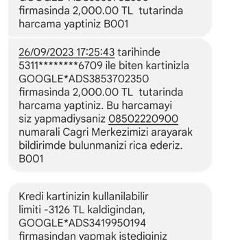 Google Ads İzinsiz Para Çekmiş