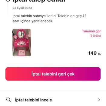 Gardrops İptal Talebim Onaylanmadı