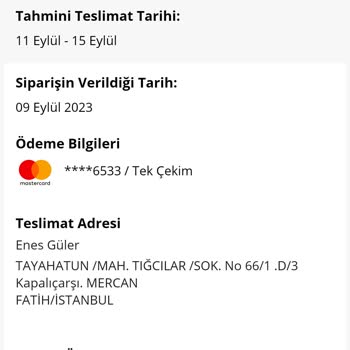 Morhipo Ücret İadesi Yapılmaması