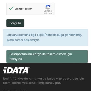 İData İtalya Vize Süreci