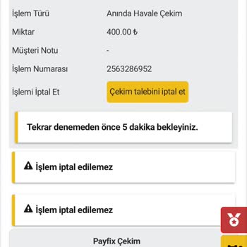 Betebet Oyalayıp 5 Saattir Ödeme Yapmıyor