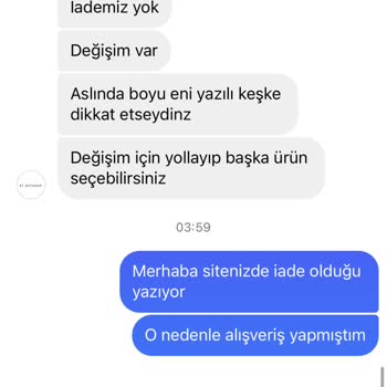 By Şeymanur İade Kabul Edilmemesi