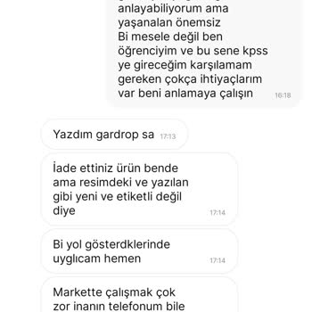 Gardrops Tarafında Mağdur Oldum