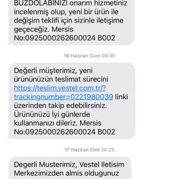Vestel Buzdolabının 2kez Değişimi