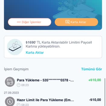 Paycell Para Transferi Sorunu