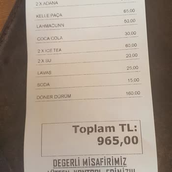 Can Kebap Lüleburgaz Adisyona Dikkat