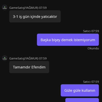 GameSatış Yanıltıldım, Yardım Edin