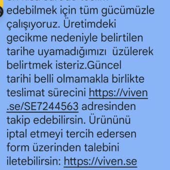 Vivense Ürünü Geç Kargoya Vermiş Şimdi De İade Sürecini Uzatıyor
