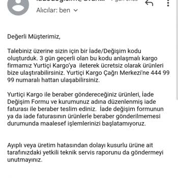 Avansas Değişim Talebini Gerçekleştirmiyor