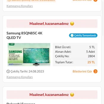 Trendyol Üzerinden Yapılan Çekiliş