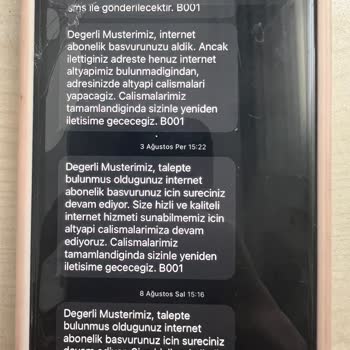 Türk Telekom İnternet Bağlantı Hizmeti Verilmemesi