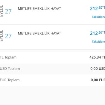 Metlife Emeklilik ve Hayat Giriş Aidatı Adı Altında Haksız Tahsilat