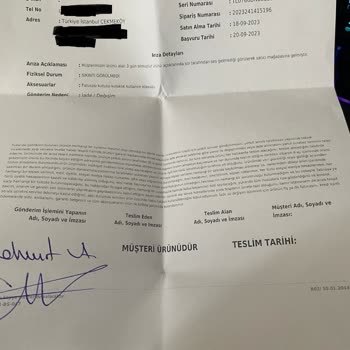 Teknosa 2 Günlük Ürünün Değişimi Yapılamıyor.