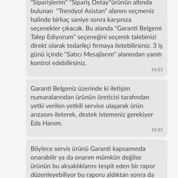 Trendyol Garanti Belgesi Göndermiyor
