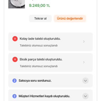 Hepsiburada Satıcının İade Ettiğim Ürünün Ücret İadesini 15 Gündür Yapmaması