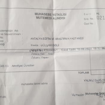 Antalya Eğitim ve Araştırma Hastanesi Yüksek Haksız Fatura
