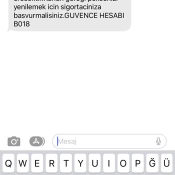 Güvence Hesabının Bana Ait Olmayan Plakayı Sigorta Bildirgesi Gönderme