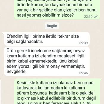 Allday Ürünün Hatasını Bildiği Halde Görmezden Gelip Değişim Almıyor