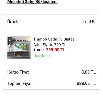 Teslimat Üresinde Teslim Edilmeyen İlgisiz A101