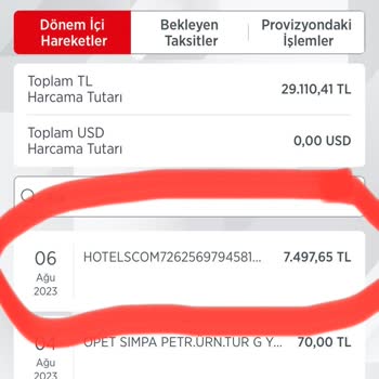 Hotels.com Para İadesini Eksik Yapması