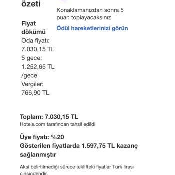 Hotels.com Para İadesini Eksik Yapması
