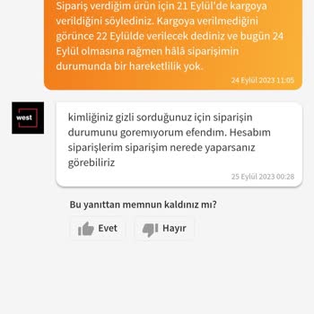 Trendyol Müşteriye Gerçek Dışı Bilgi Vermek Ve Nasıl Konuşulacağını Bilmemek