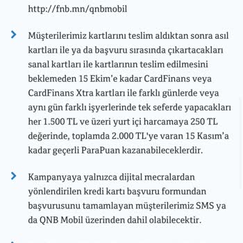 QNB Finansbank Kampanya'ya Katılım Sağlayamıyorum
