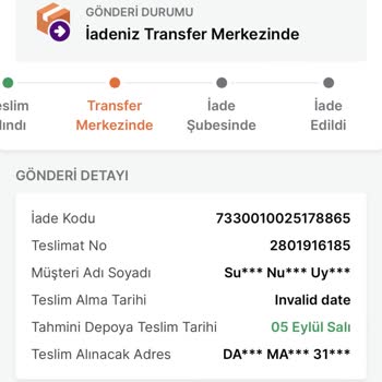 Trendyol'da İade İşleminde Kargomun Kaybedilmesi