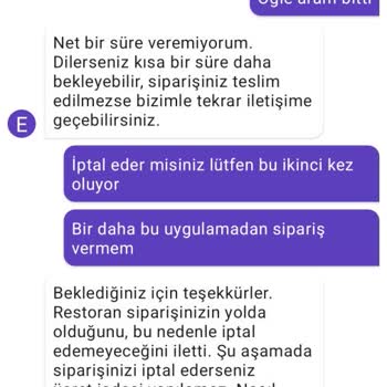 Getir Sipariş İptali Yapılmaması, Tüketicinin Korunmaması