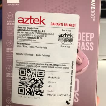 JBL Wave 300 Tws Hatalı Ürün Ve İlgisiz Aztek Firması