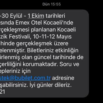 Bubilet Kötü Destek Ve Biletin Ertelenmesi