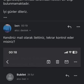 Bubilet Kötü Destek Ve Biletin Ertelenmesi
