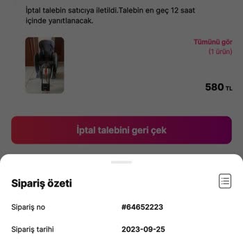 Gardrops Para İadesi Yapmıyor
