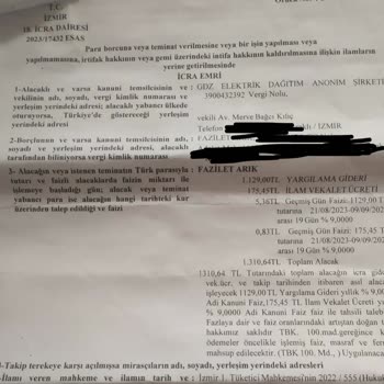 Gediz Elektrik Haksız Vekalet Ücreti Mağduriyeti