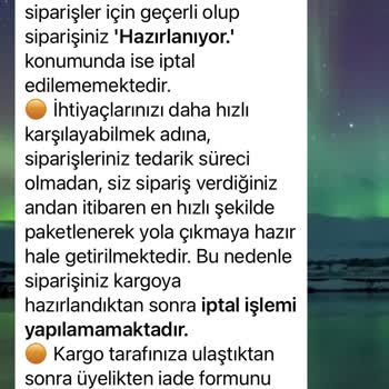 ebebek Kargoya Verilmemiş Olan Aldığım Ürünleri İptal Edemedim