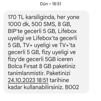 Turkcell Paket İptal Oldu