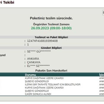 UPS Ankara 10 Km Uzaklıktaki Yere 3 Gündür Kargomu Getiremedi!