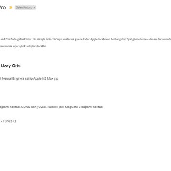 Pozitif Teknoloji Mail Krizi - Macbook Pro