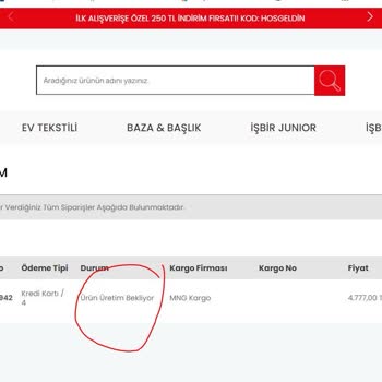İşbir Yatak 22 İş Günüdür Ürün Teslim Etmiyor!