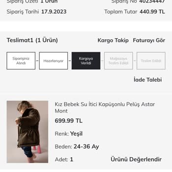 DeFacto Kargomu Kaybetti, Parasını Ödediğim Ürünüm Ortada Yok.