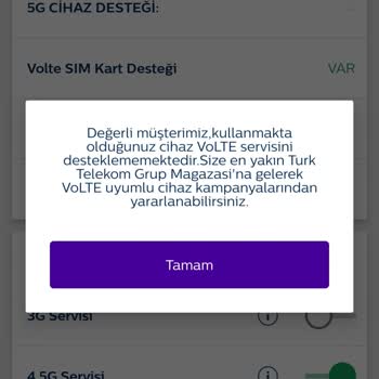 Türk Telekom Volte-wi-fi Arama Cihaz Desteğini Kesmiş