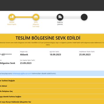 Kredi Kartımın AGT Kurye Tarafından Teslim Edilmemesi