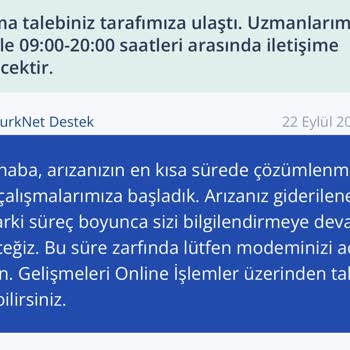 TurkNet'de Teknik Desteğin Olmaması
