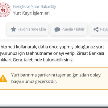 Kredi ve Yurtlar Kurumu Yurtlarda Barınma Hakkına Sahip Olamama